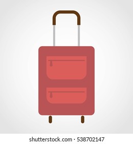 Traveler Bag Icon Design Vector