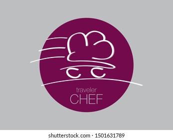 Traveler Chef Logo / Icon Vector