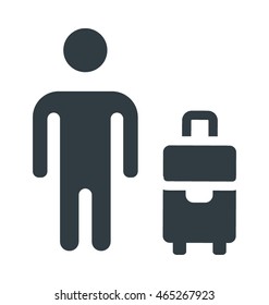 Traveler Colored Vector Icon