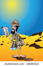 traveler in the desert