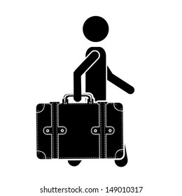 traveler design over white background vector illustration 