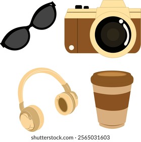 traveler element holiday stuff vector