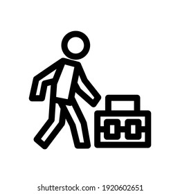traveler icon or logo isolated sign symbol vector illustration - high quality black style vector icons
