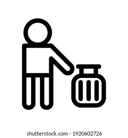 traveler icon or logo isolated sign symbol vector illustration - high quality black style vector icons
