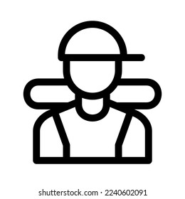 traveler icon or logo isolated sign symbol vector illustration - high quality black style vector icons
