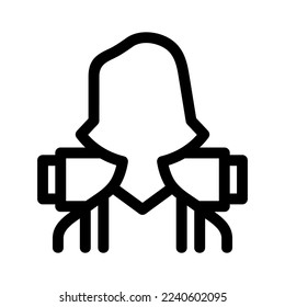 traveler icon or logo isolated sign symbol vector illustration - high quality black style vector icons
