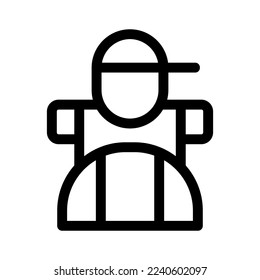traveler icon or logo isolated sign symbol vector illustration - high quality black style vector icons
