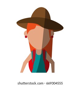 traveler or tourist avatar icon image 