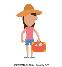 traveler or tourist avatar icon image 