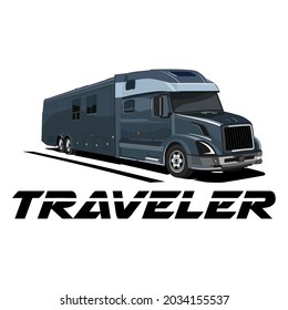 traveler transport logo design icon vector