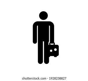 Traveler vector icon.  Editable stroke. Symbol in Line Art Style for Design, Presentation, Website or Apps Elements, Logo. Pixel vector graphics - Vector