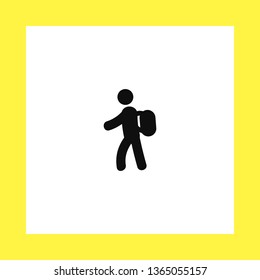 traveler vector icon. flat design