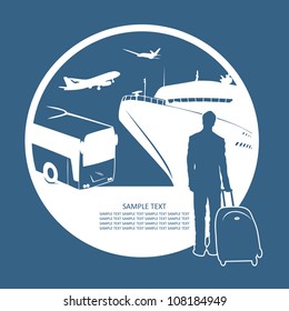 Traveler - vector illustration