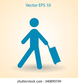 Traveler vector illustration