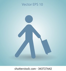Traveler vector illustration