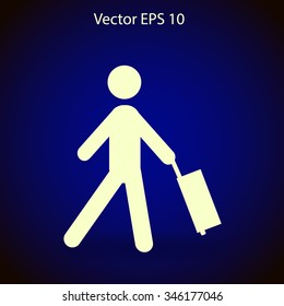 Traveler vector illustration
