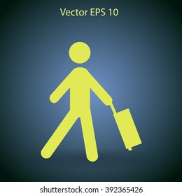 Traveler vector illustration