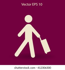 Traveler vector illustration
