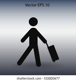 Traveler vector illustration
