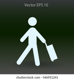 Traveler vector illustration