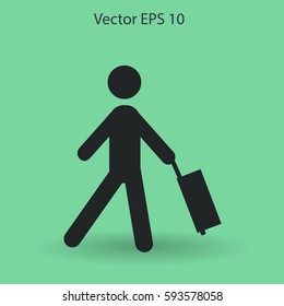 Traveler vector illustration