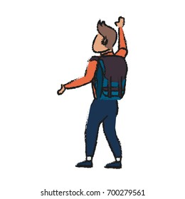traveler vector illustration
