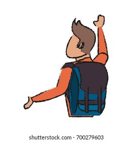 traveler vector illustration