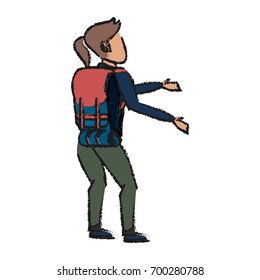 traveler vector illustration