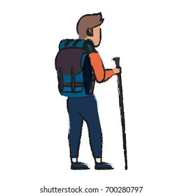 traveler vector illustration