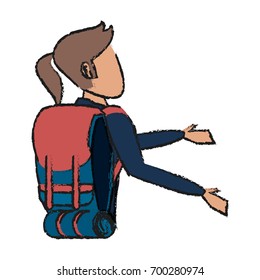 traveler vector illustration