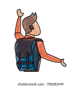 traveler vector illustration
