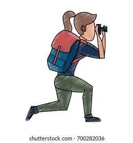 traveler vector illustration