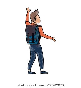 traveler vector illustration