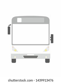 Travelers bus front view vector