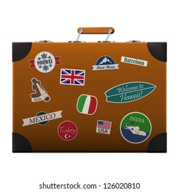 luggage stickers countries