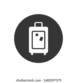 Travelig bag vector icon - flat illustration