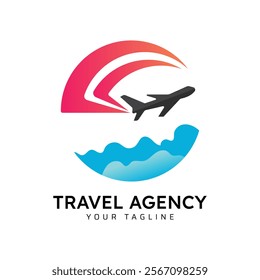 Traveling agency business logo design