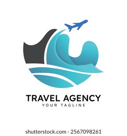 Traveling agency business logo design