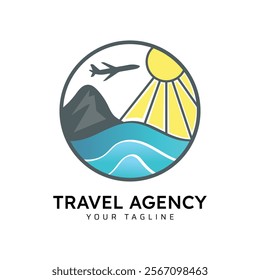 Traveling agency business logo design