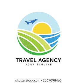 Traveling agency business logo design