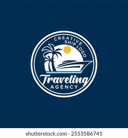 Traveling Agency Travel Check Business Logo. Transport Logo Design