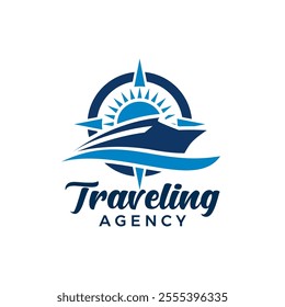 Traveling Agency Travel Check Business Logo. Transport Logo Design