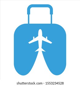 Traveling Airplane logo. Travel agency adventure creative sign
