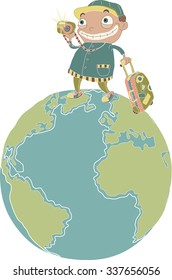 Traveling around the world 