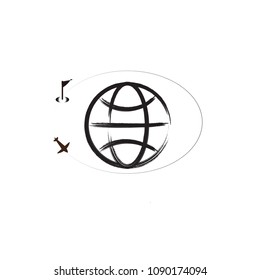  Traveling around the world by plane, Vector illustration, Travel Concept.