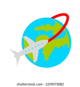 traveling around the world icon
