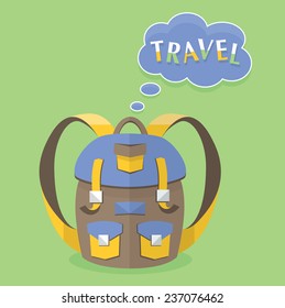 Traveling backpack