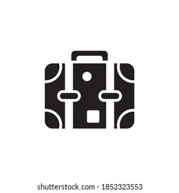  Traveling bag Solid Style Icon. EPS 10 File