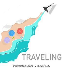 TRAVELING BEACH BACKGROUND ADVENTURE PLANE