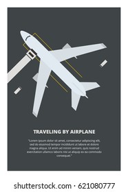 traveling by airplane